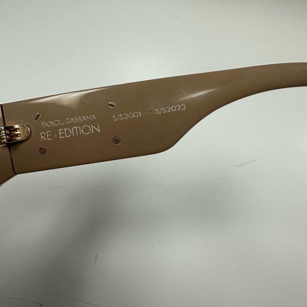 Dolce & Gabbana Re-edition Camel Color Rectangular Made In Italy, Authentic. - Picture 3 of 7